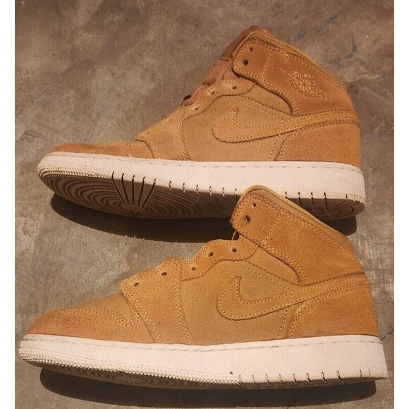 Size 6Y - Air Jordan 1 SE Mid Legend Light Brown - Picture 8 of 11